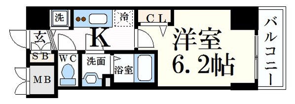 兵庫駅 徒歩4分 8階の物件間取画像